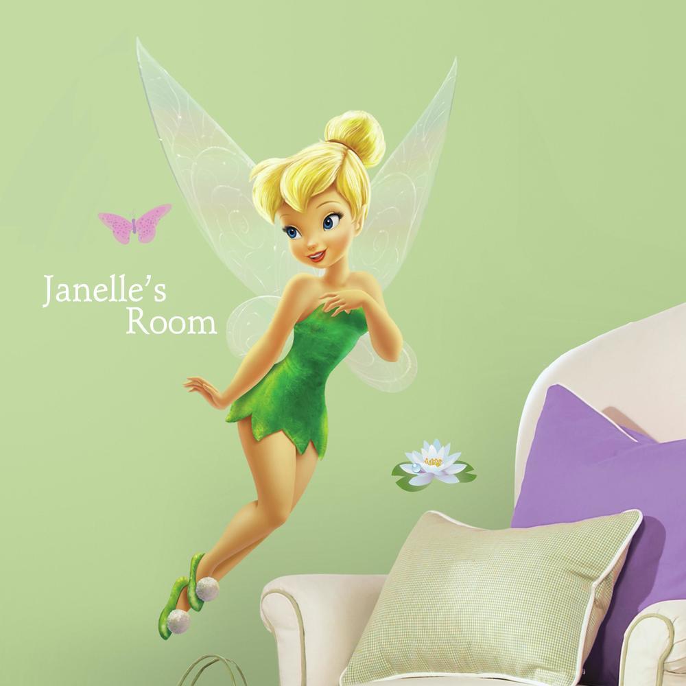 Disney Faries Tinkerbell Peel And Stick Giant Wall Decal Wpersonalization Peel And Stick 